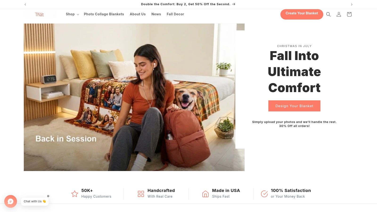 Screenshot from https://thatblanket.co