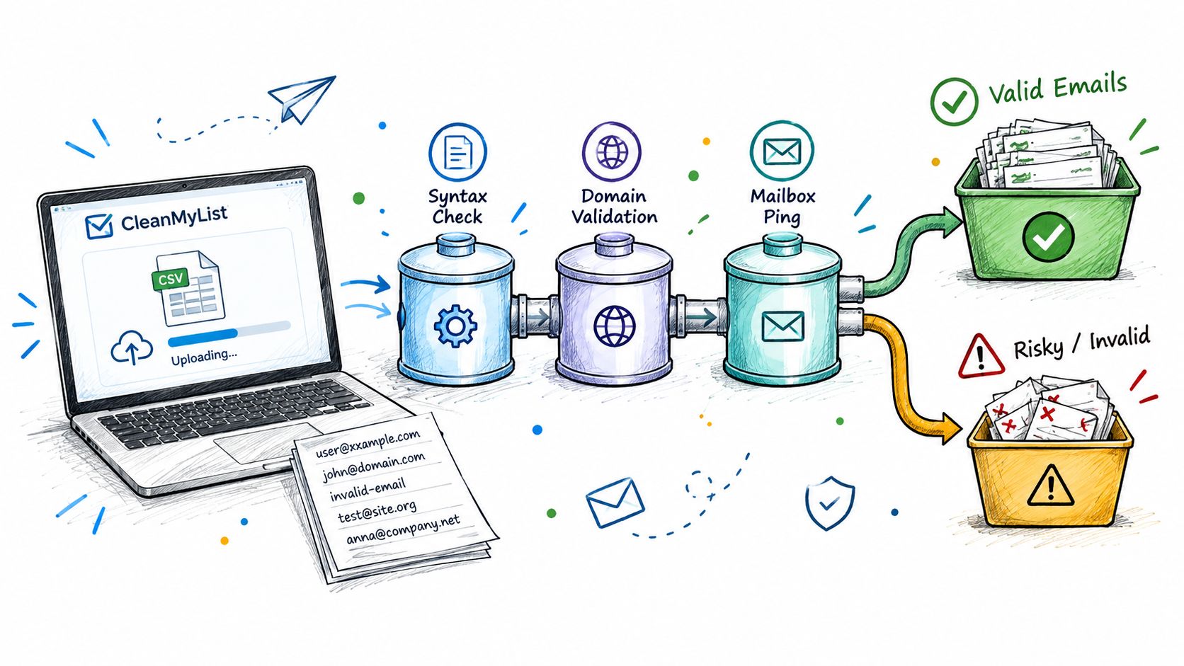 Screenshot from https://cleanmylist.com/app/dashboard