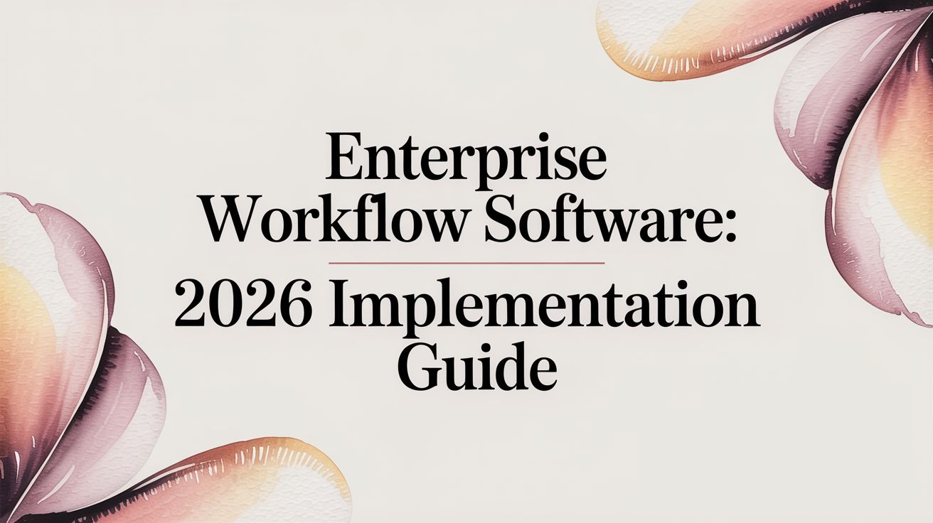 Enterprise Workflow Software: 2026 Implementation Guide
