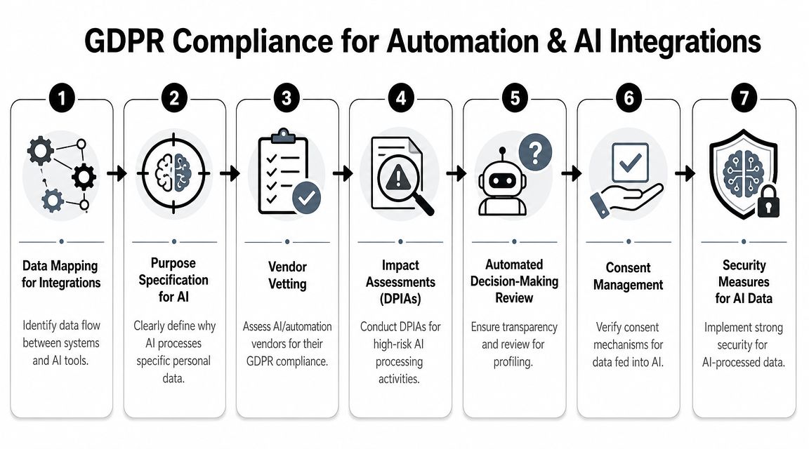 GDPR for Automation Integrations and AI Tools