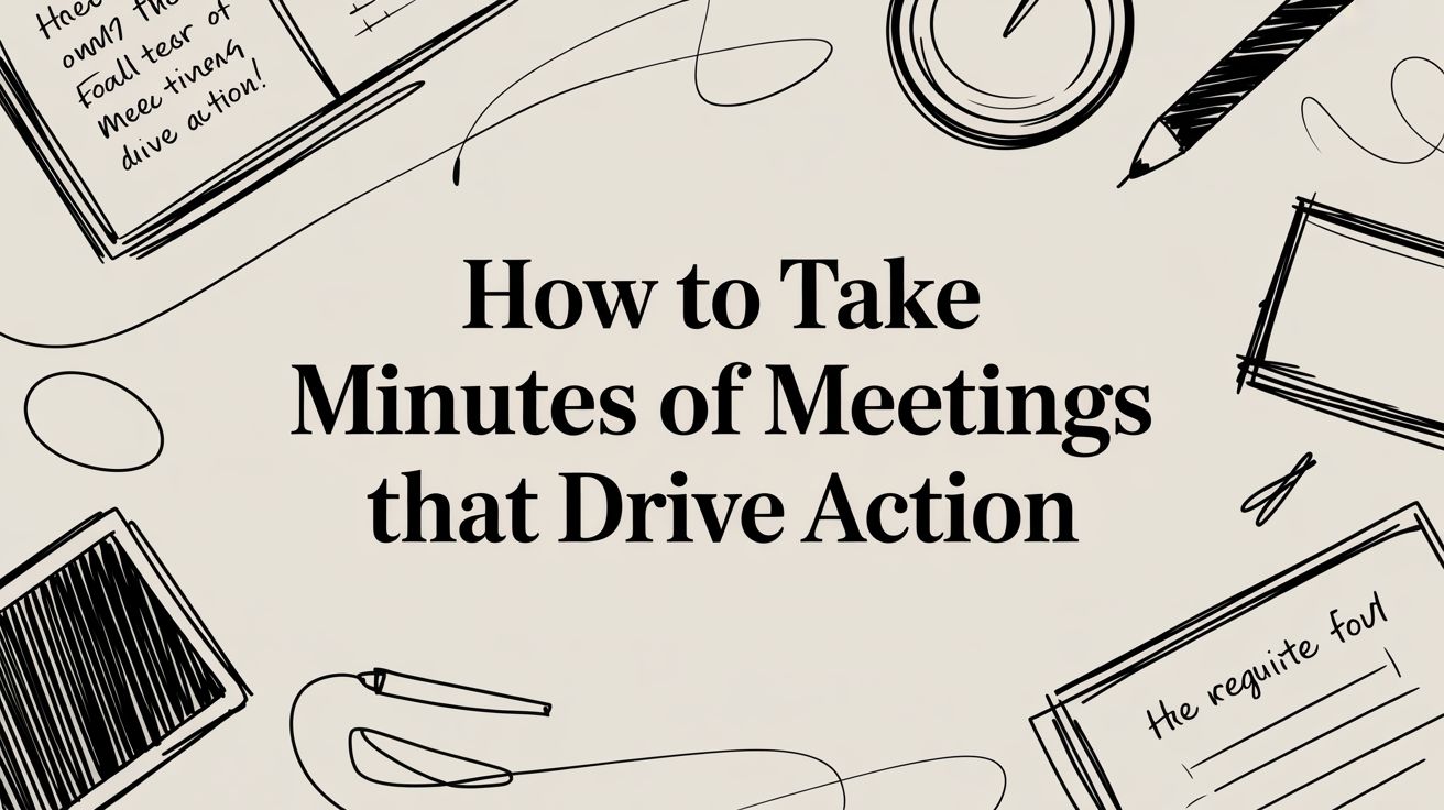 How to Take Minutes of Meetings That Drive Action