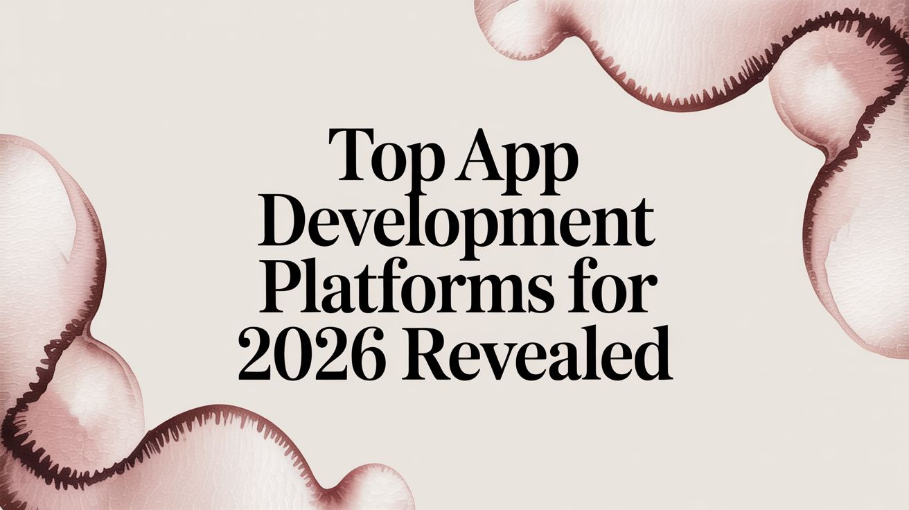 Top App Development Platforms for 2026 Revealed