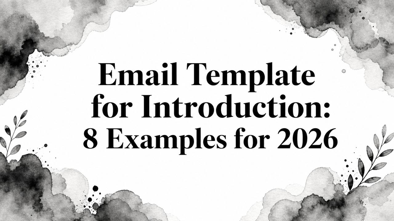 Email Template for Introduction: 8 Examples for 2026