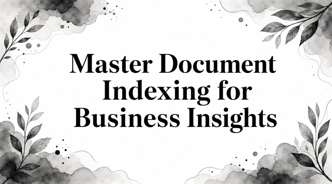 Master Document Indexing for Business Insights