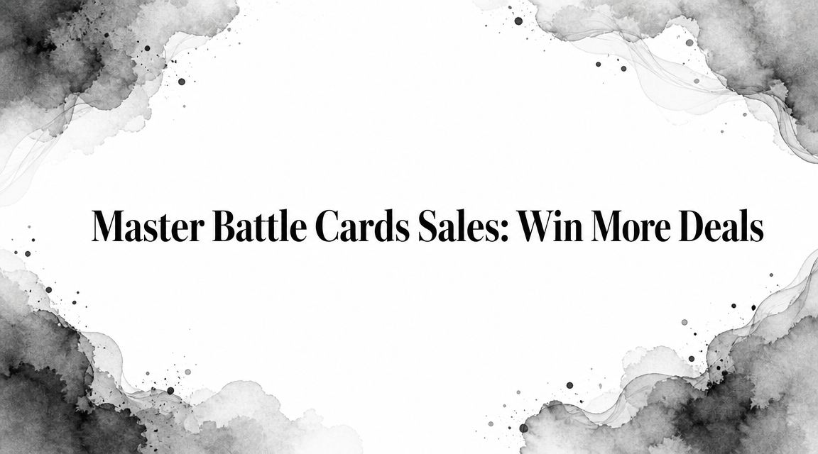 Master Battle Cards Sales: Win More Deals