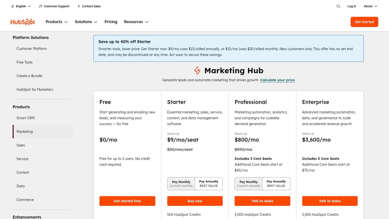 HubSpot Marketing Hub