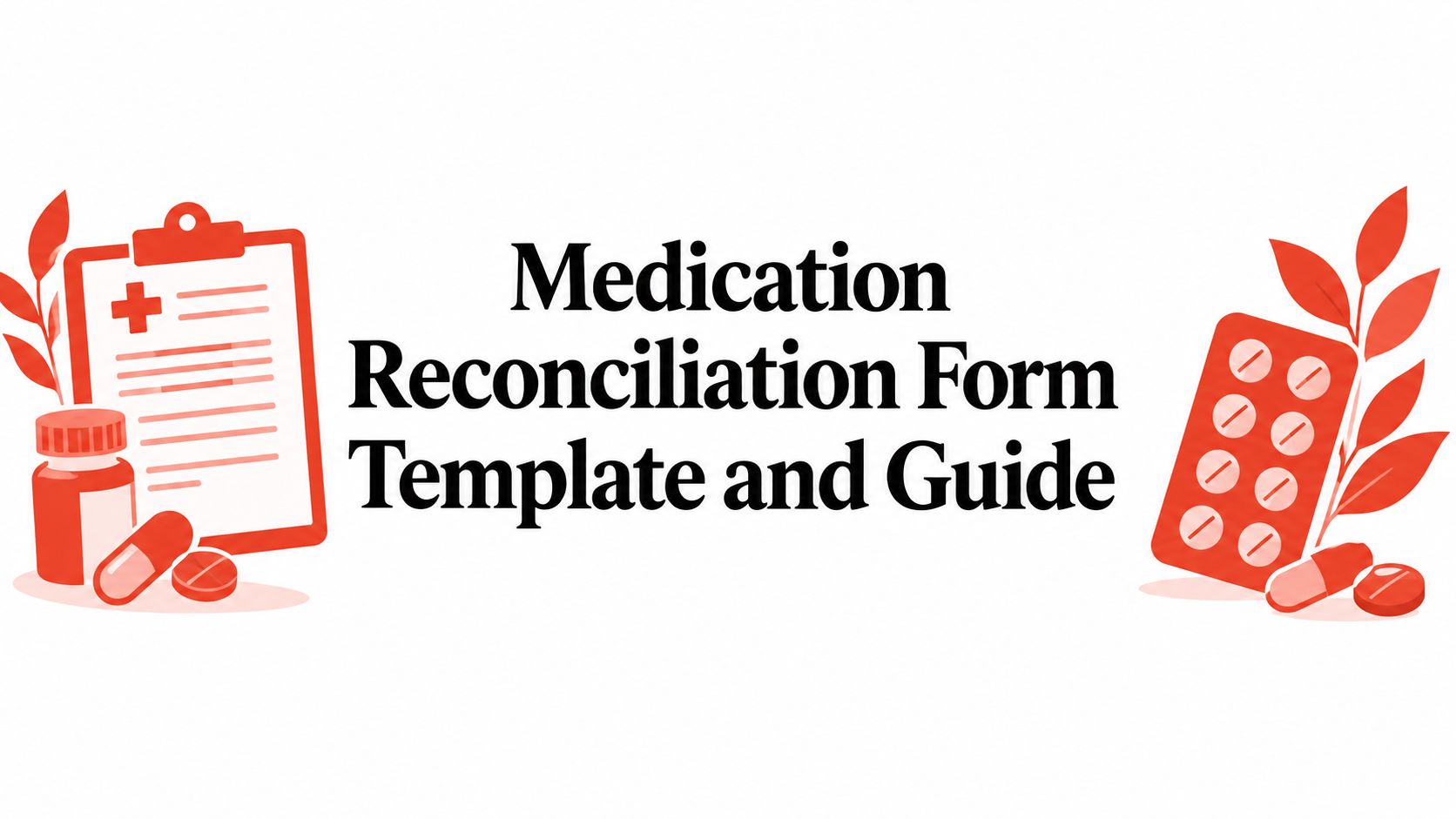 Medication Reconciliation Form Template and Guide