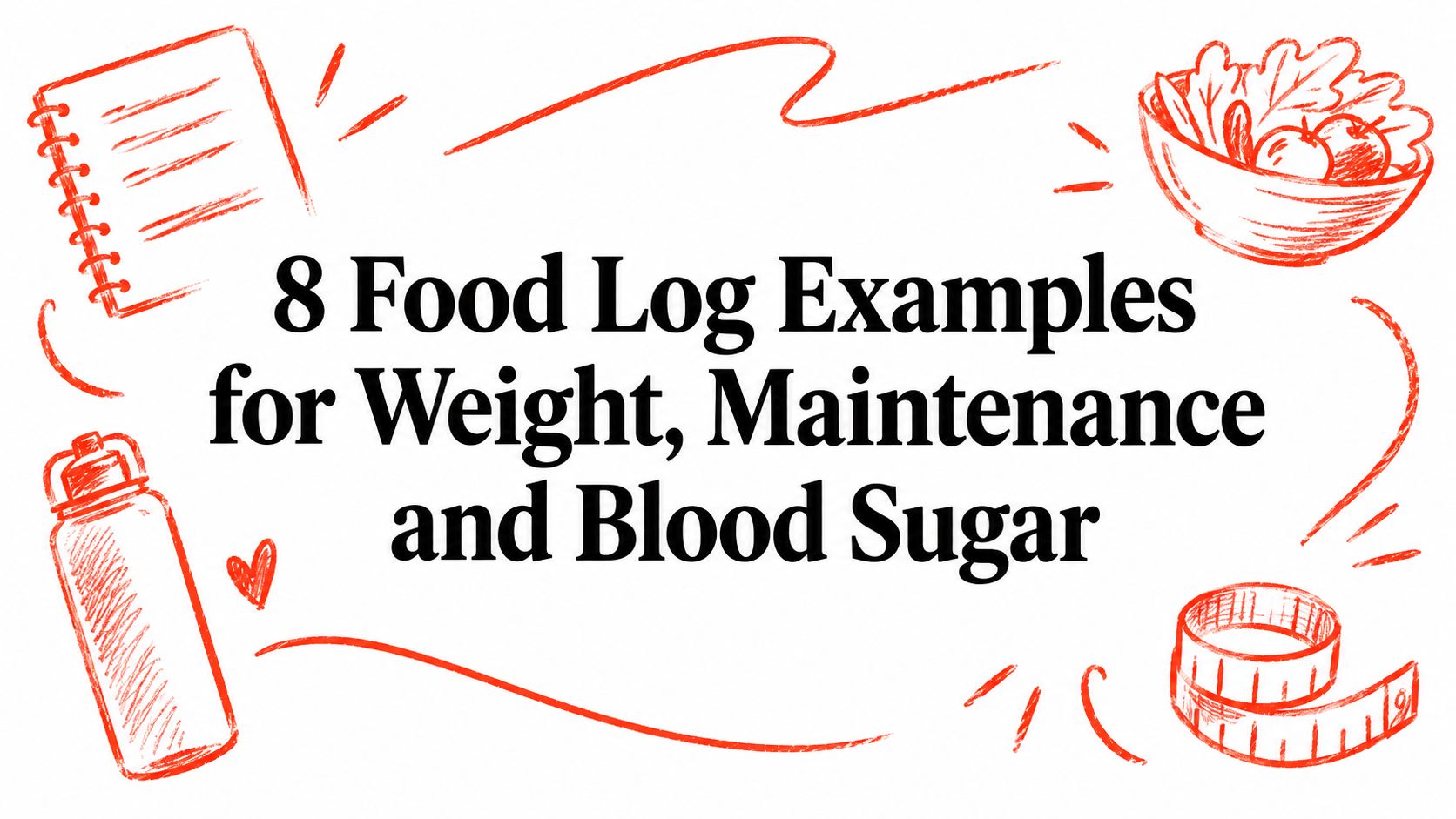 8 Food Log Examples for Weight, Maintenance and Blood Sugar