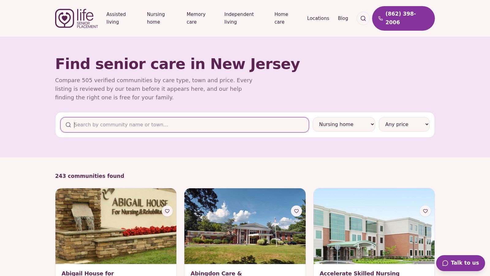 Independent Living Near Me - Search Listings