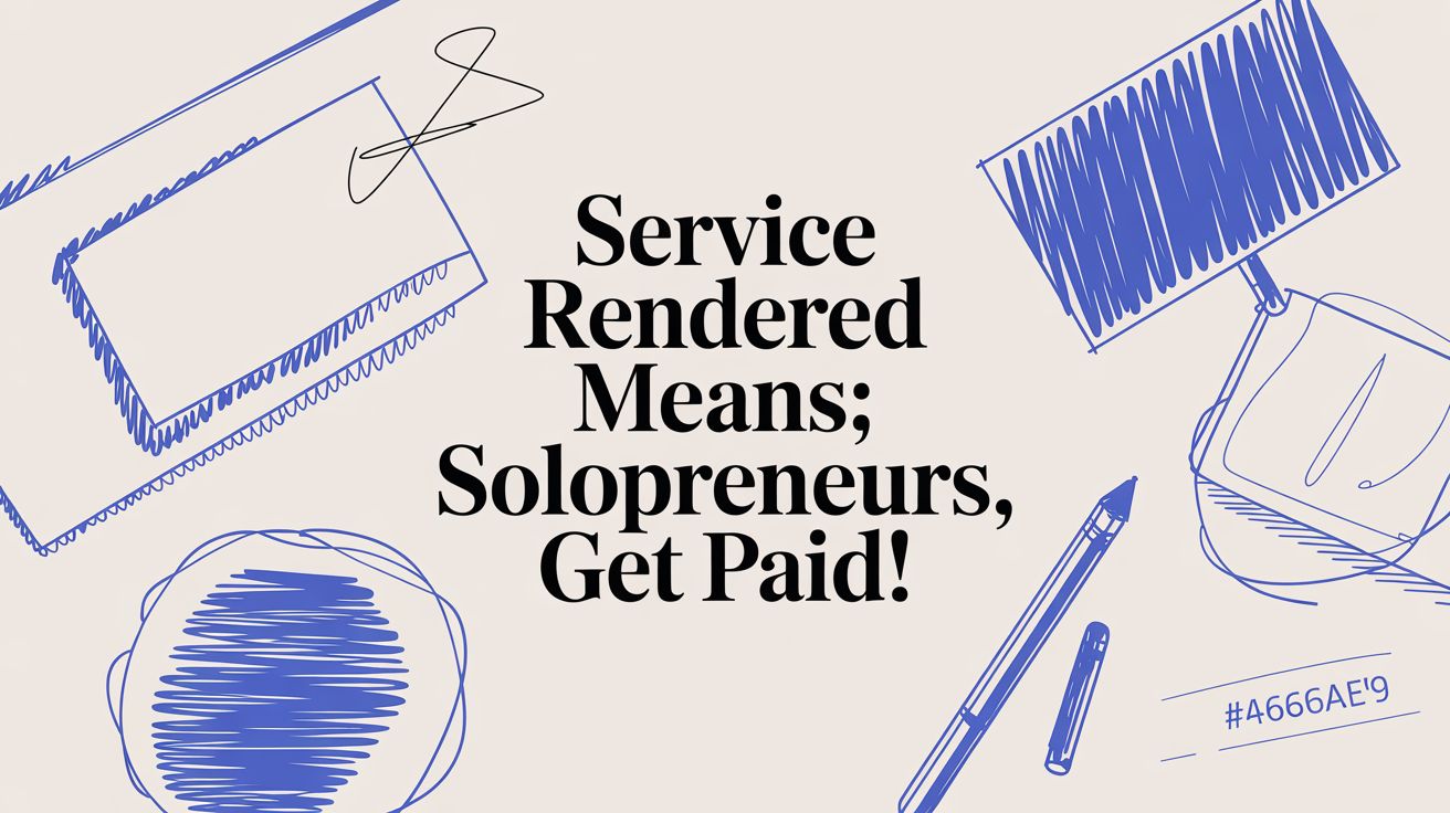 Service Rendered Means: Solopreneurs, Get Paid! | Start Right Now Blog