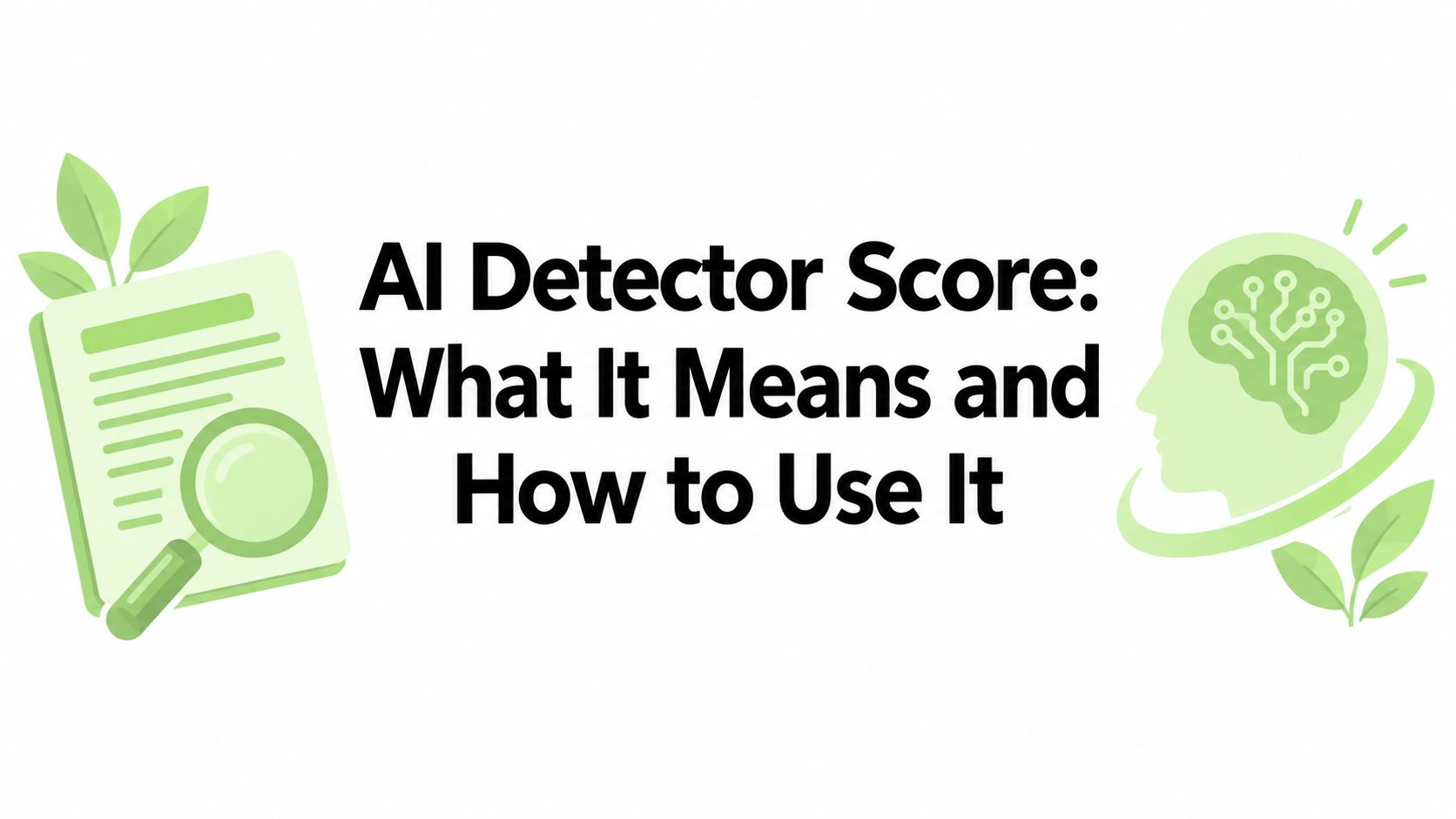 AI Detector Score: What It Means and How to Use It