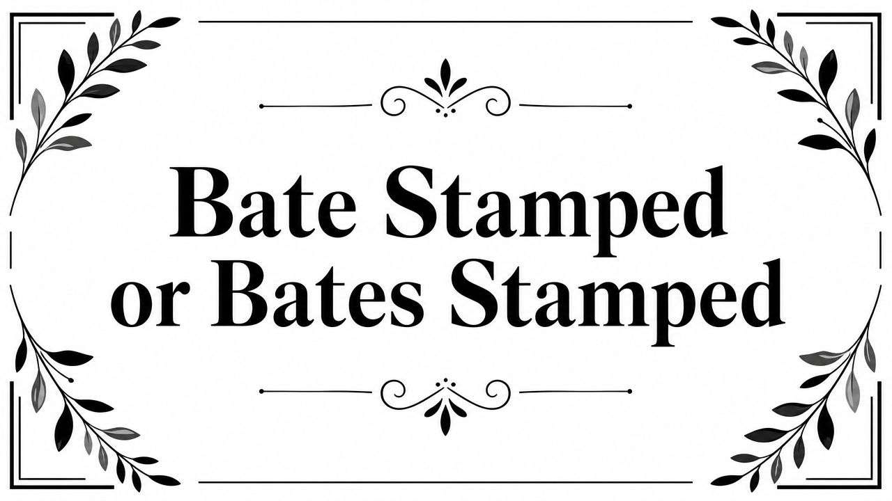 Ares - Bate Stamped or Bates Stamped