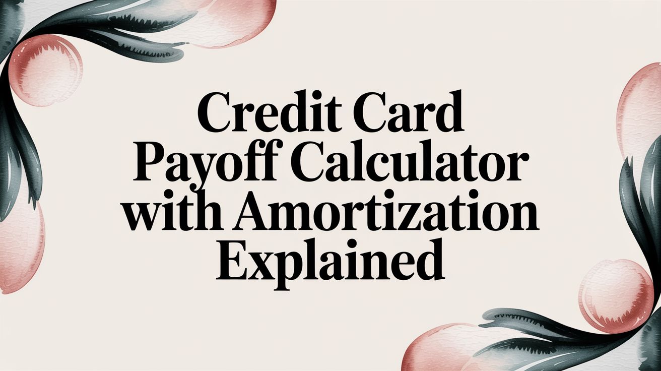 Credit Card Payoff Calculator with Amortization Explained