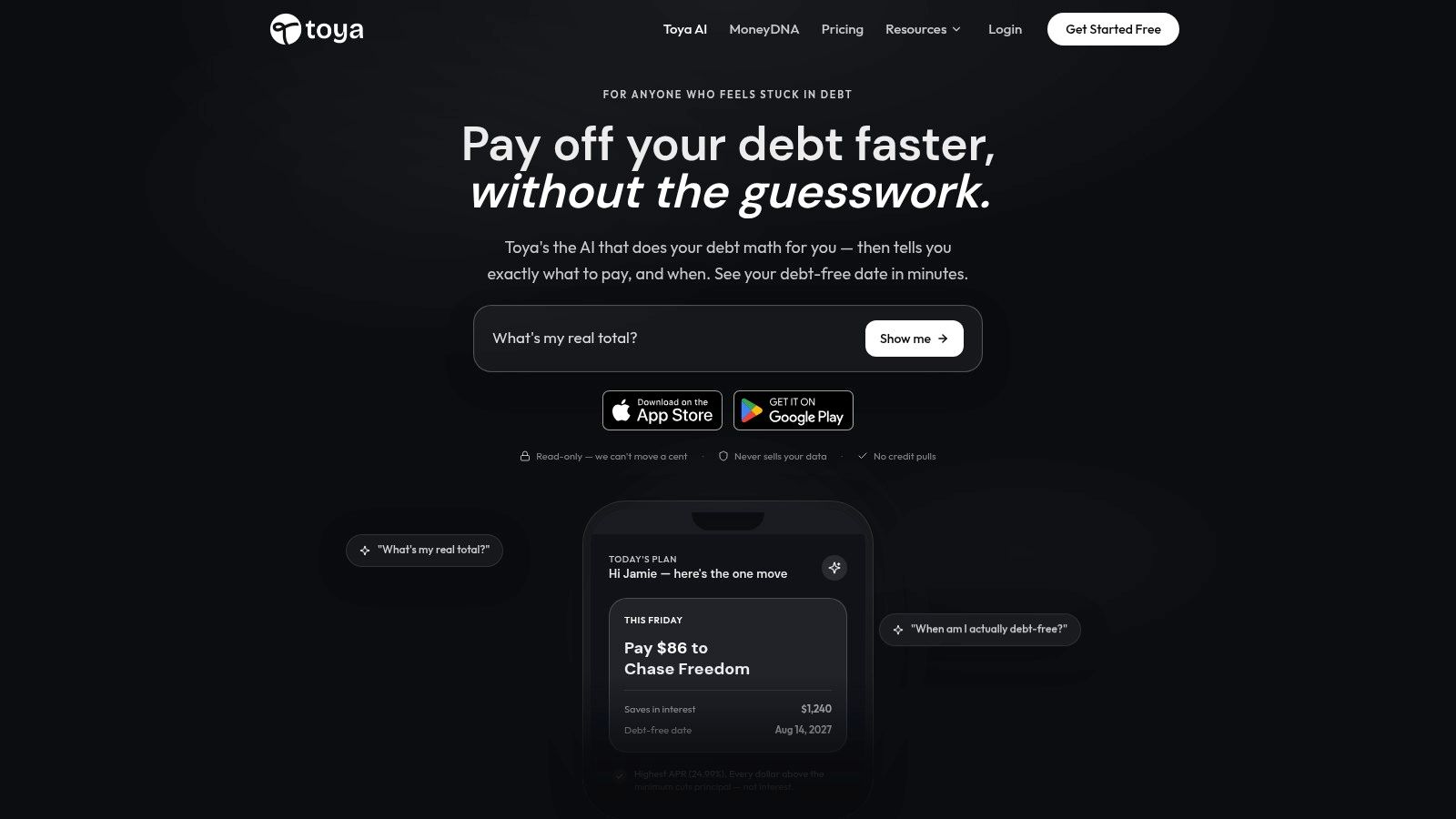 Screenshot from https://usetoya.com