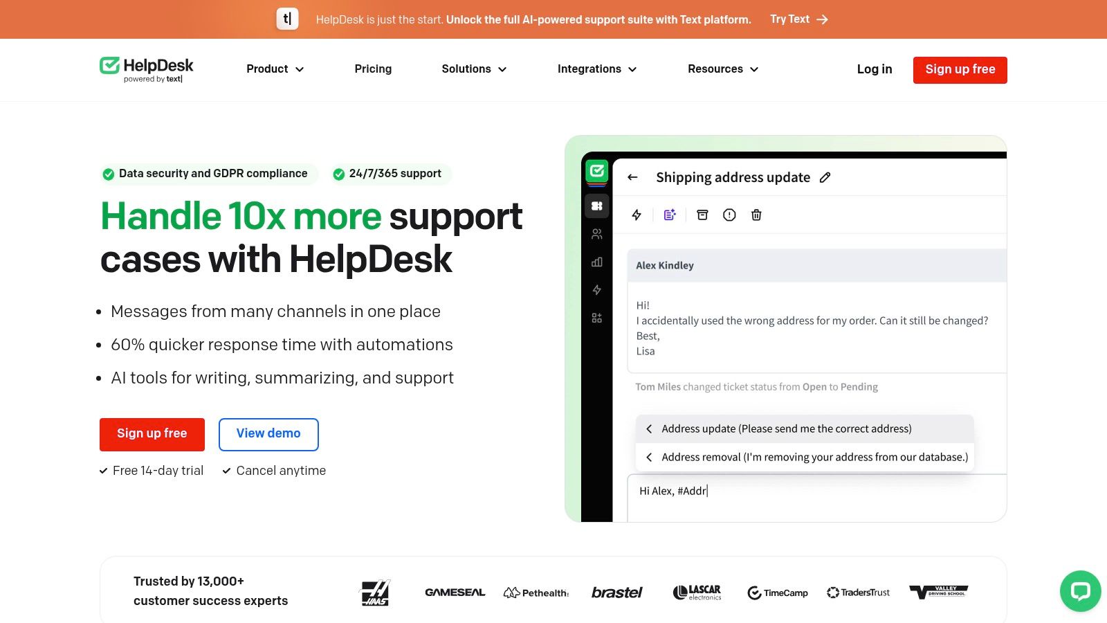 HelpDesk.com (by LiveChat)