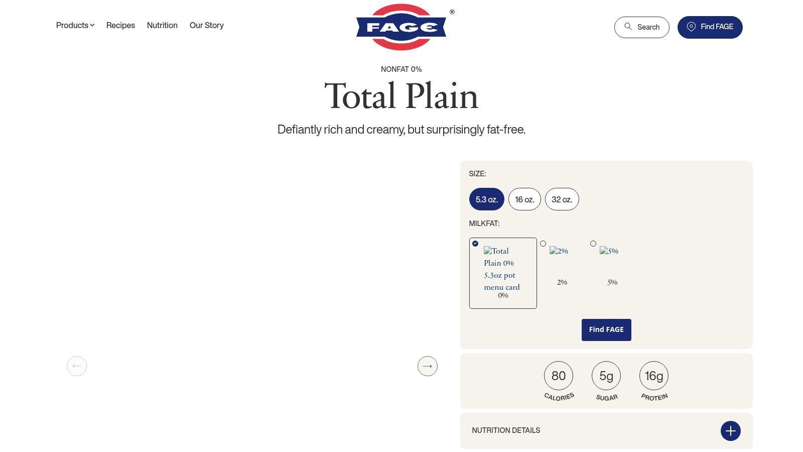 FAGE Total 0% Plain