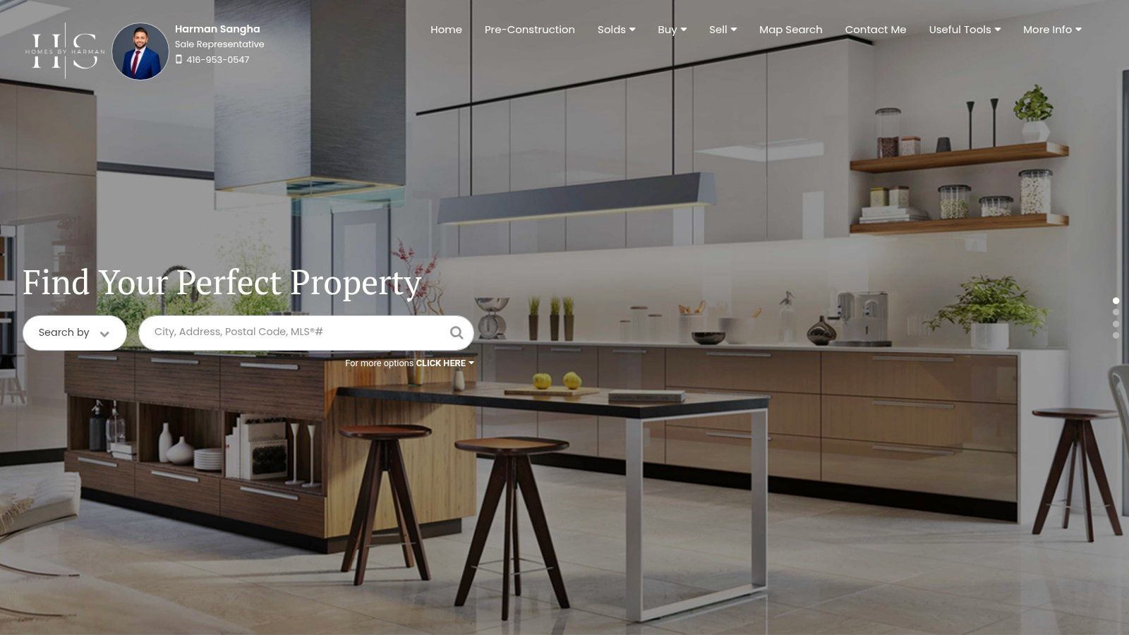 Modern kitchen in a new home for sale in Brampton