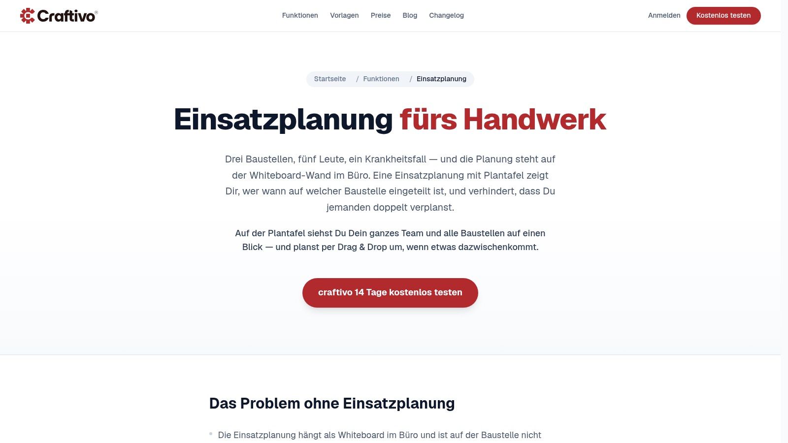 Funktionen - Einsatzplanung