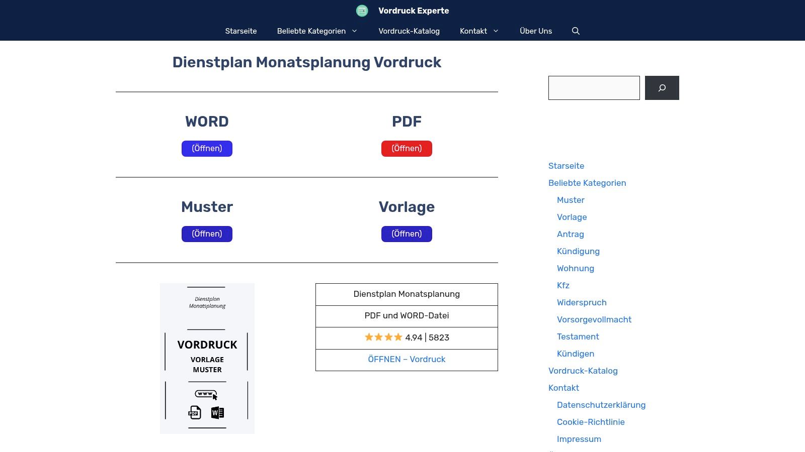 Vordruck-Experte