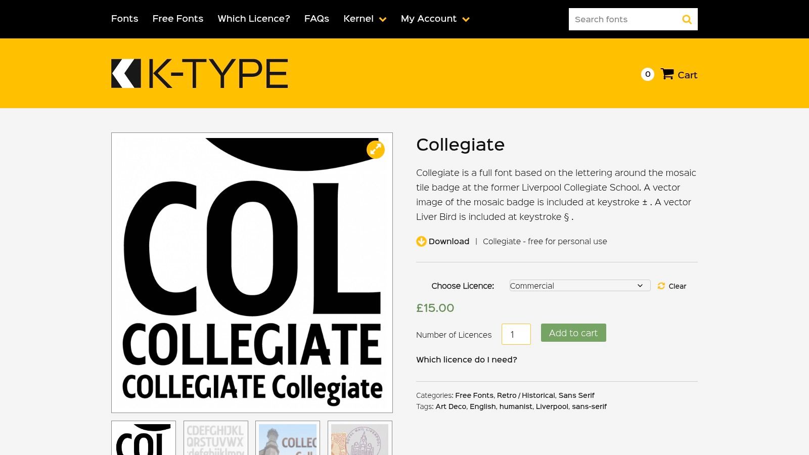 Collegiate, K‑Type