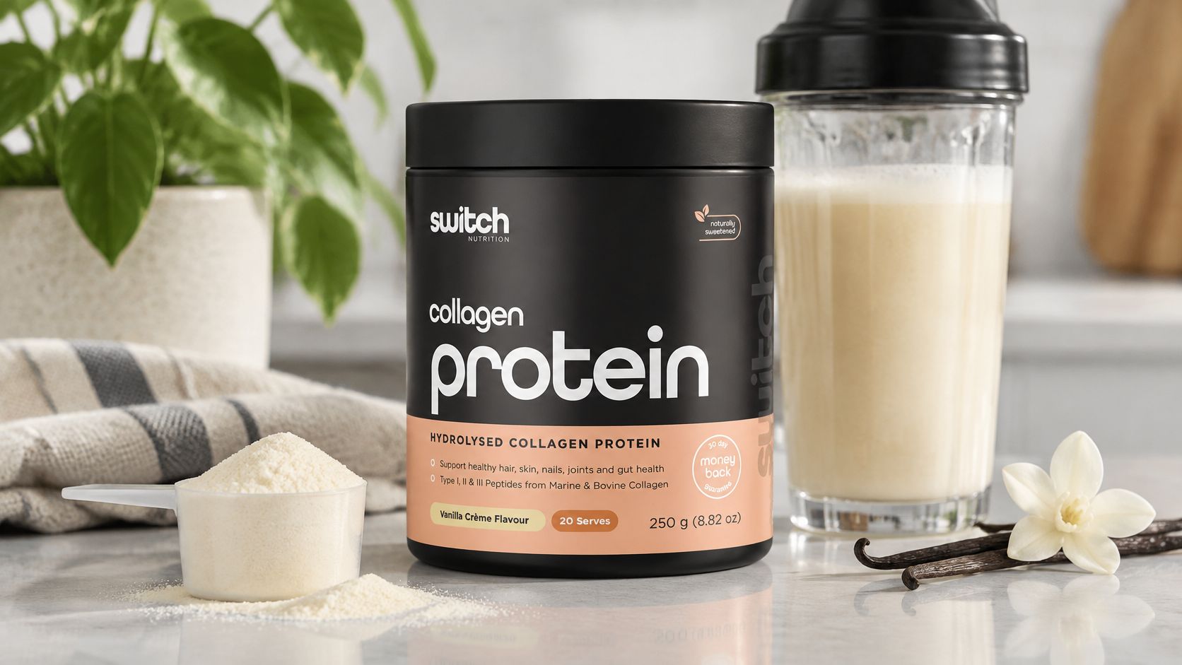 Switch Nutrition Hydrolysed Collagen Protein Vanilla Creme