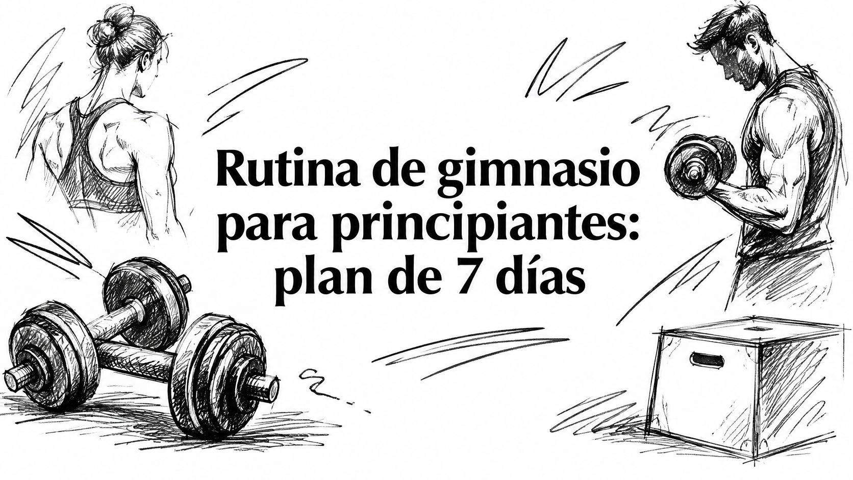 Rutina de gimnasio para principiantes: plan de 7 días