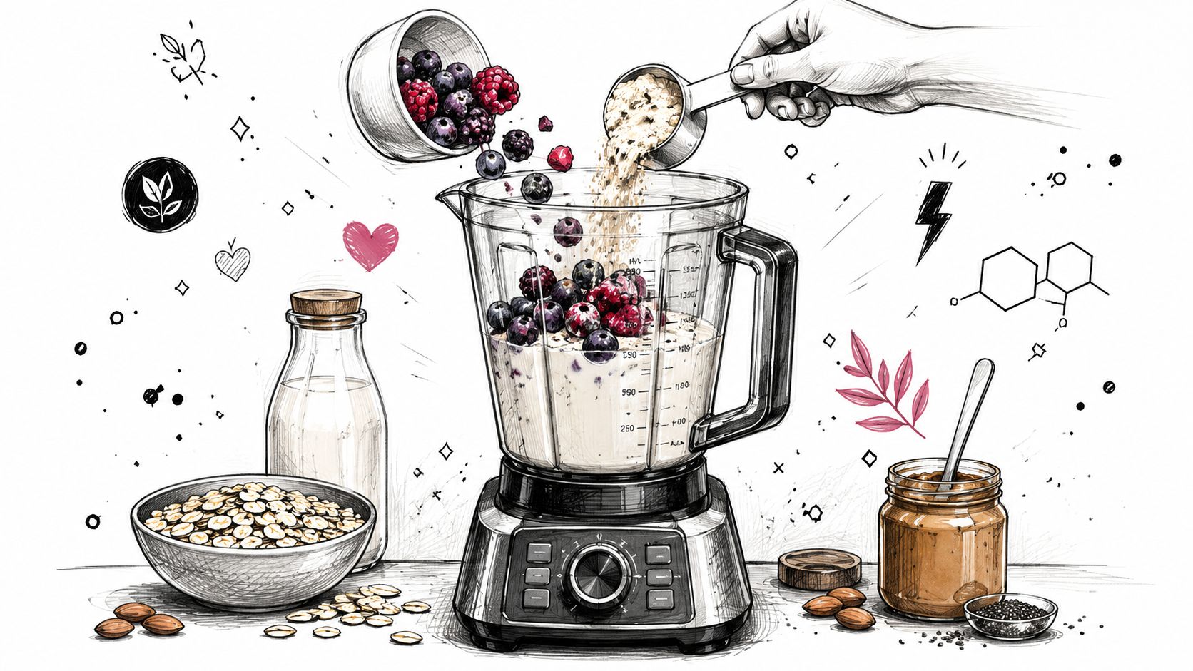 Screenshot from https://example.com/blender-protein-powder-mixing-steps.png