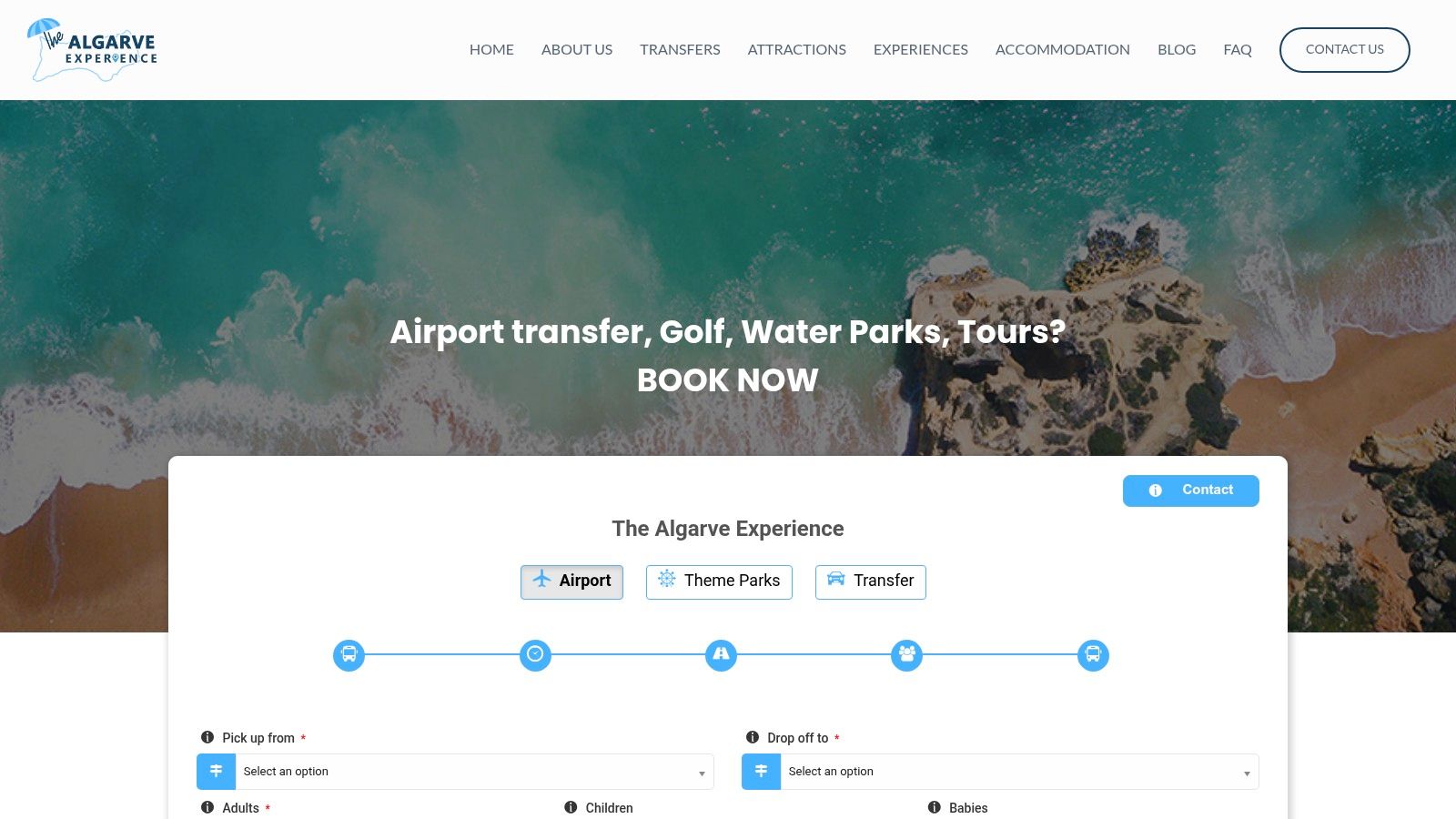 Screenshot from https://www.thealgarveexperience.com