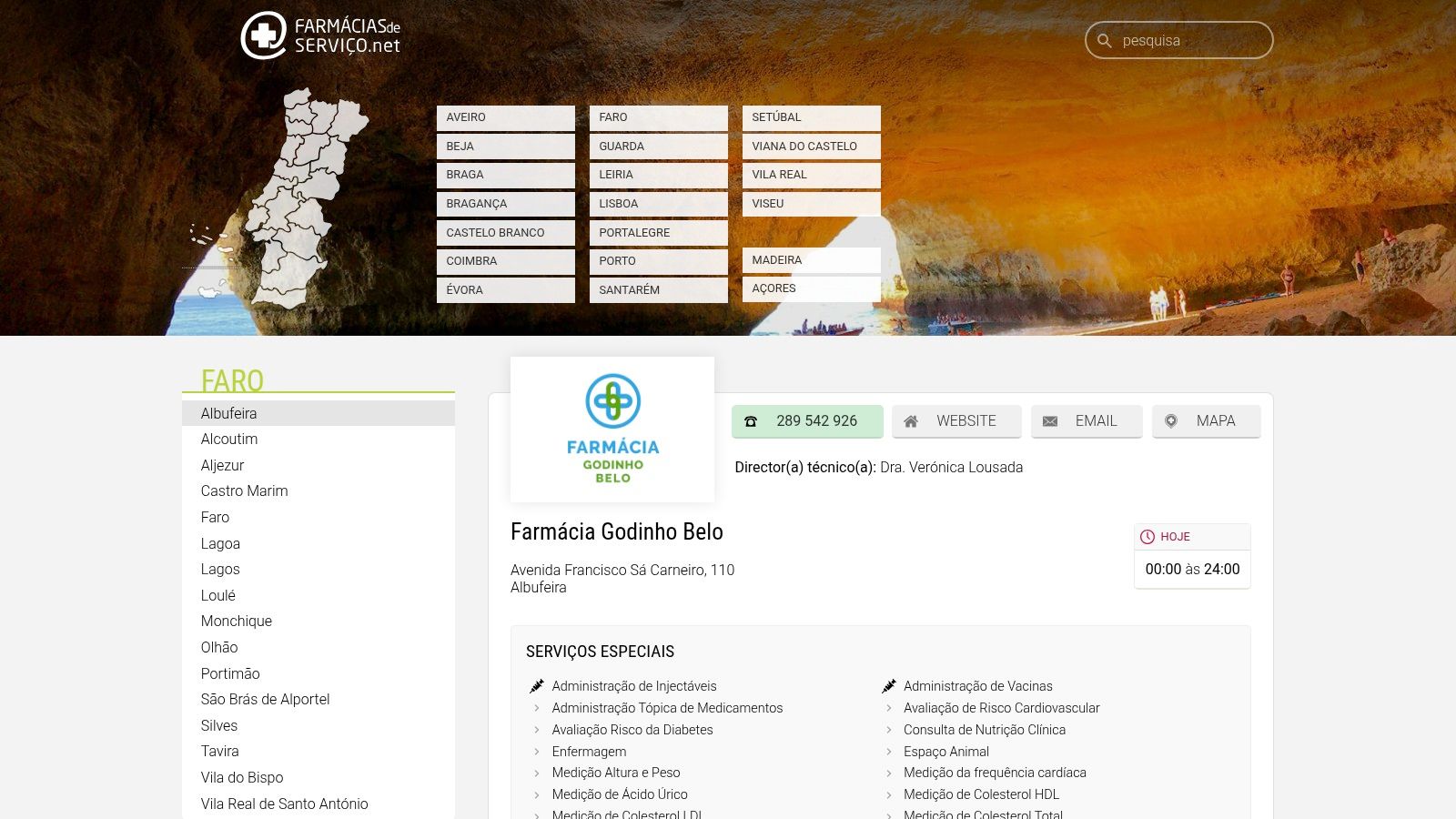 Farmácia Godinho Belo (Montechoro/Areias de São João)