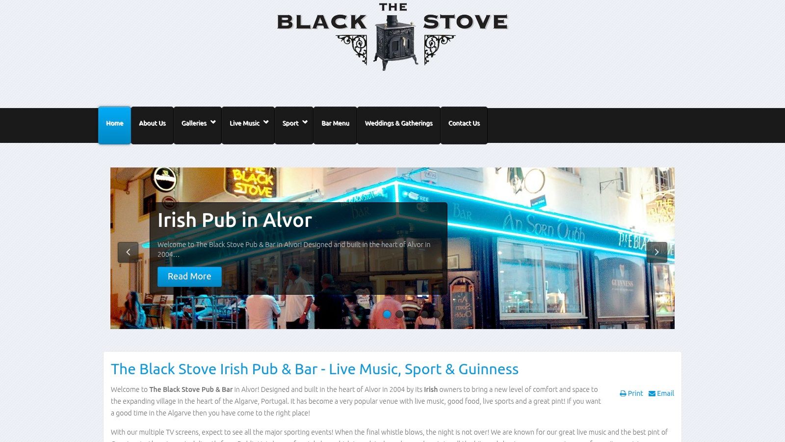 The Black Stove Irish Pub (Alvor, Portimão)