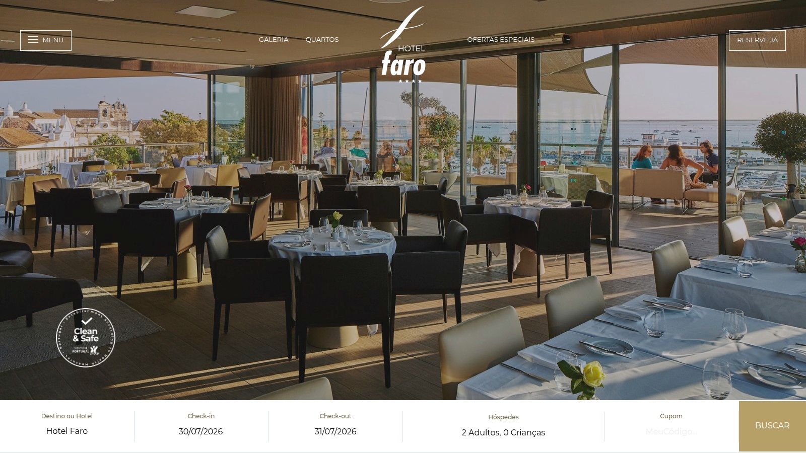 Restaurante Ria Formosa (Hotel Faro) – Rooftop
