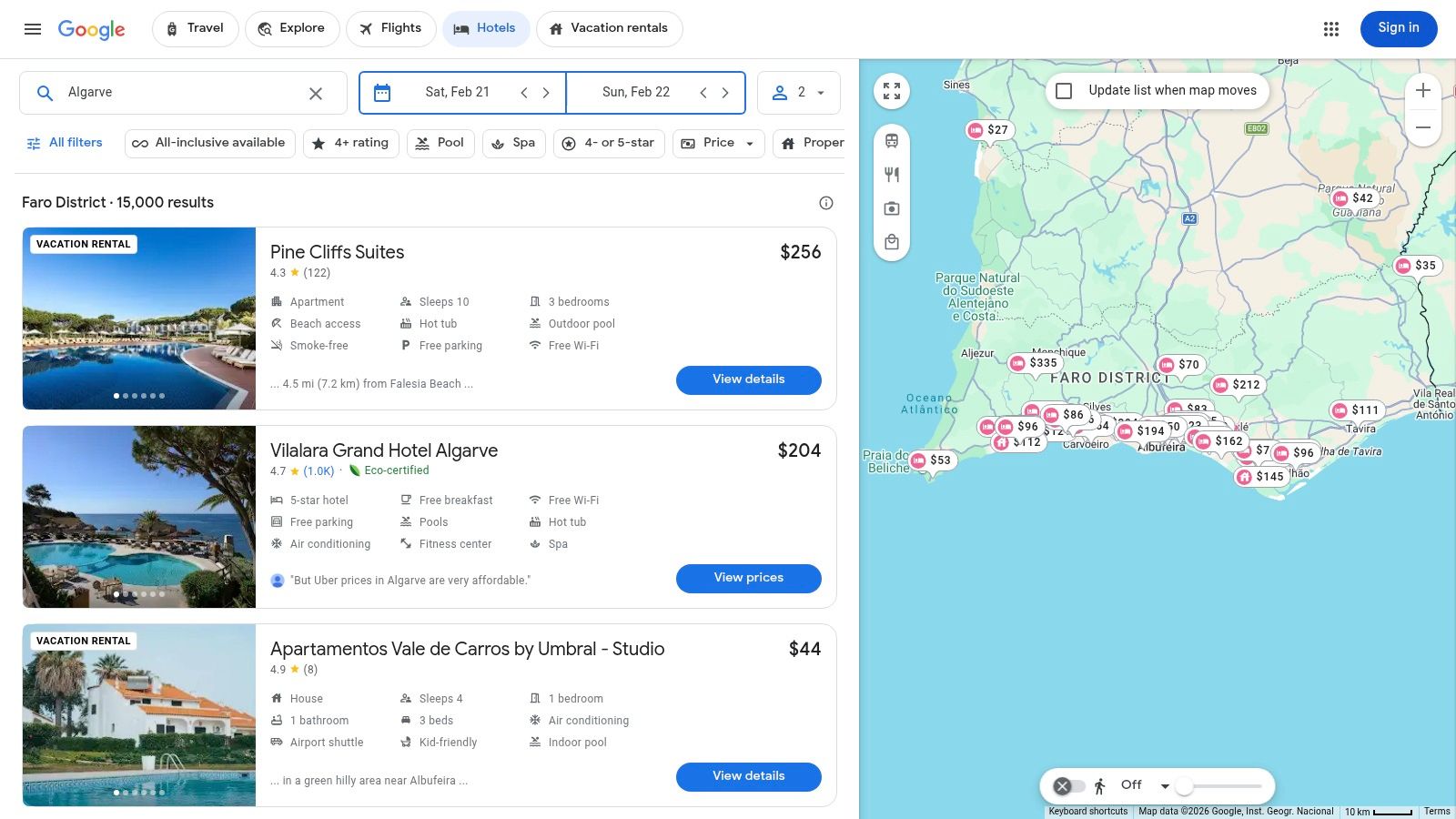 Google Hotels