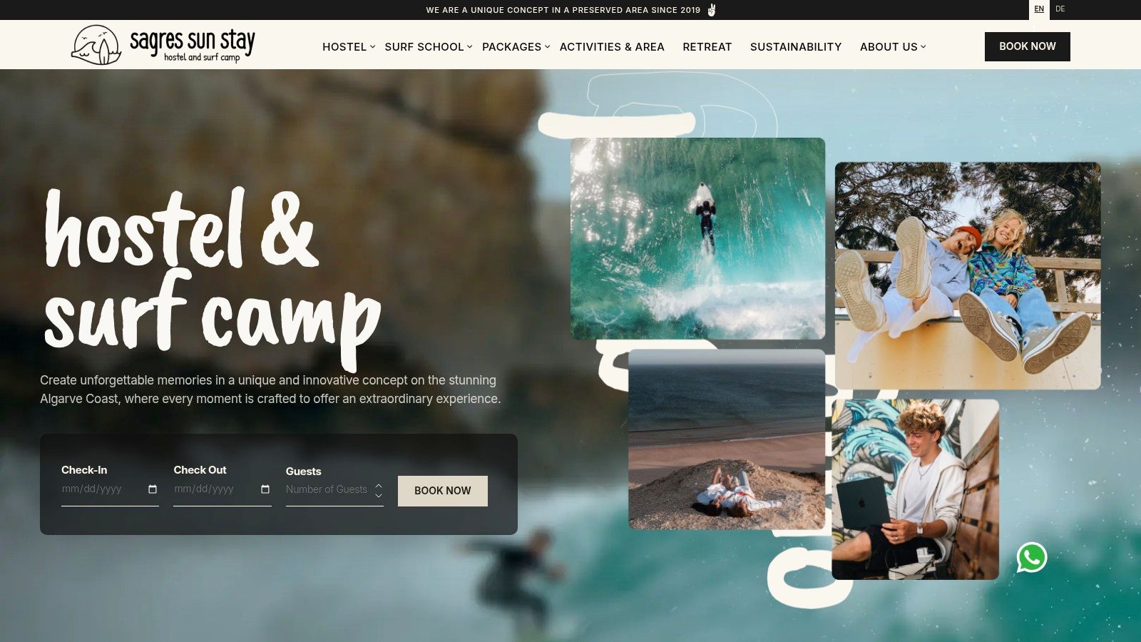 Sagres Sun Stay, surf camp and hostel