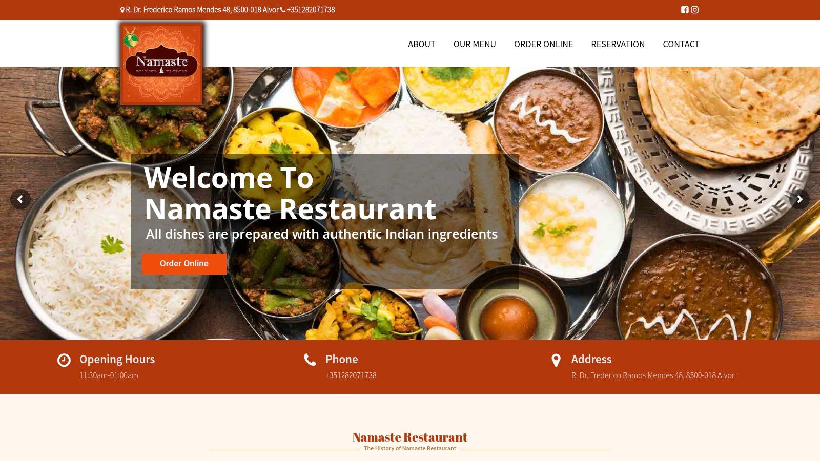 Namaste Restaurant Alvor