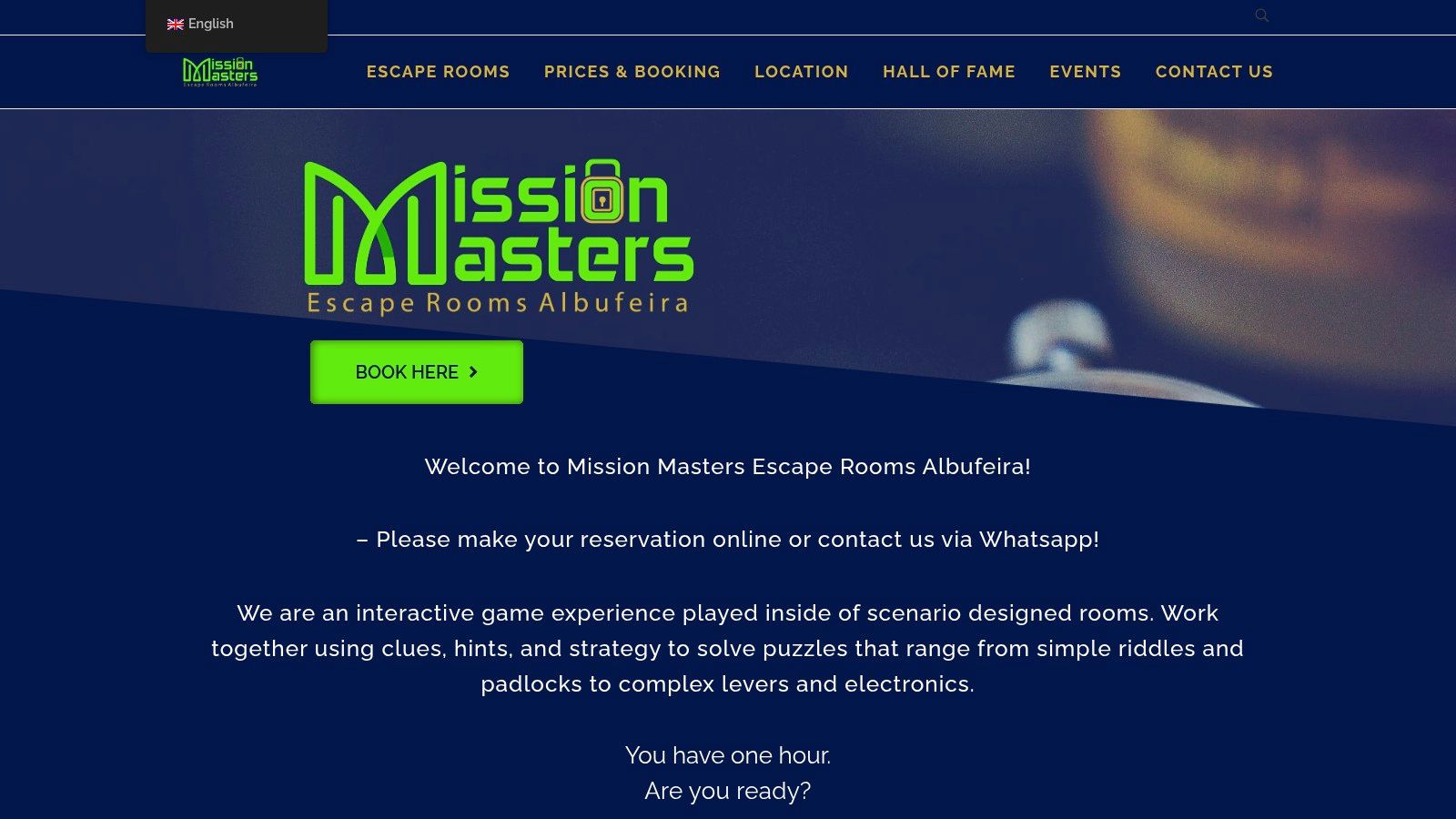Mission Masters – Escape Rooms Albufeira