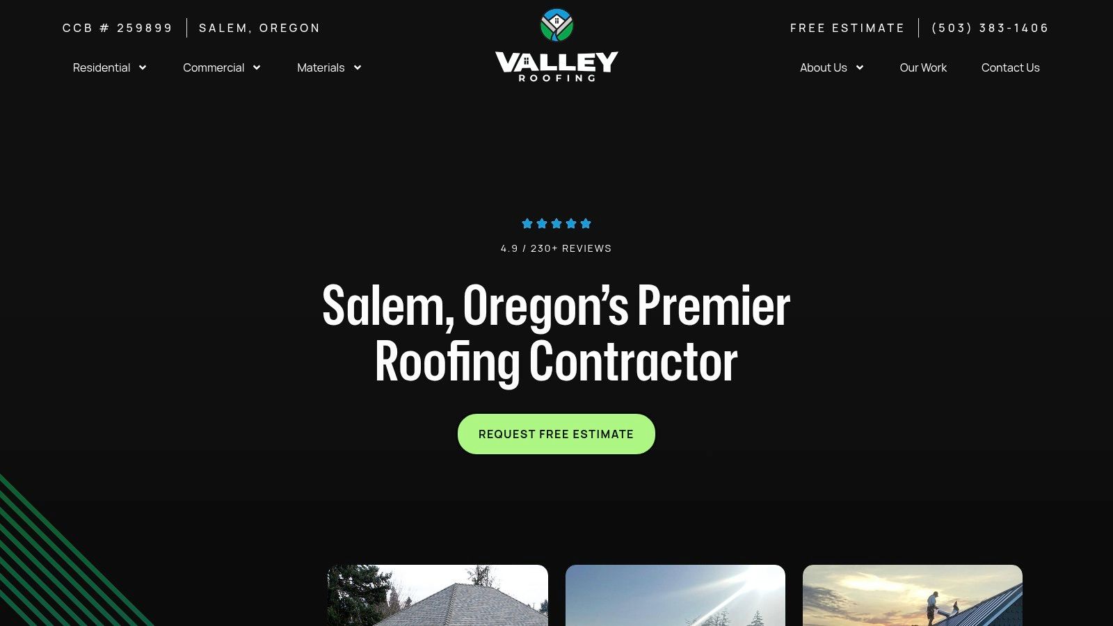 Valley Roofing