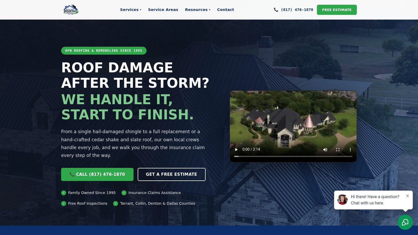 Screenshot from https://www.bluelakeremodeling.com