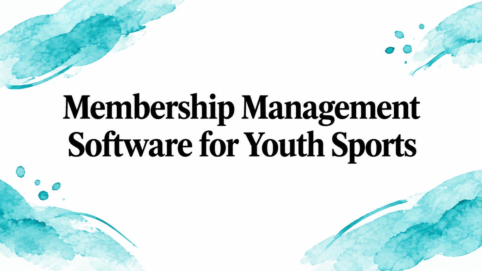 Membership Management Software for Youth Sports
