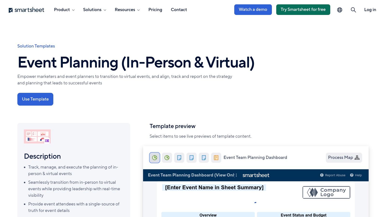 Miro Event Planning Template