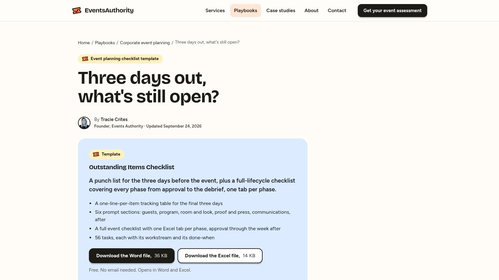 SignMeUp (UK) – Event Planning Checklist