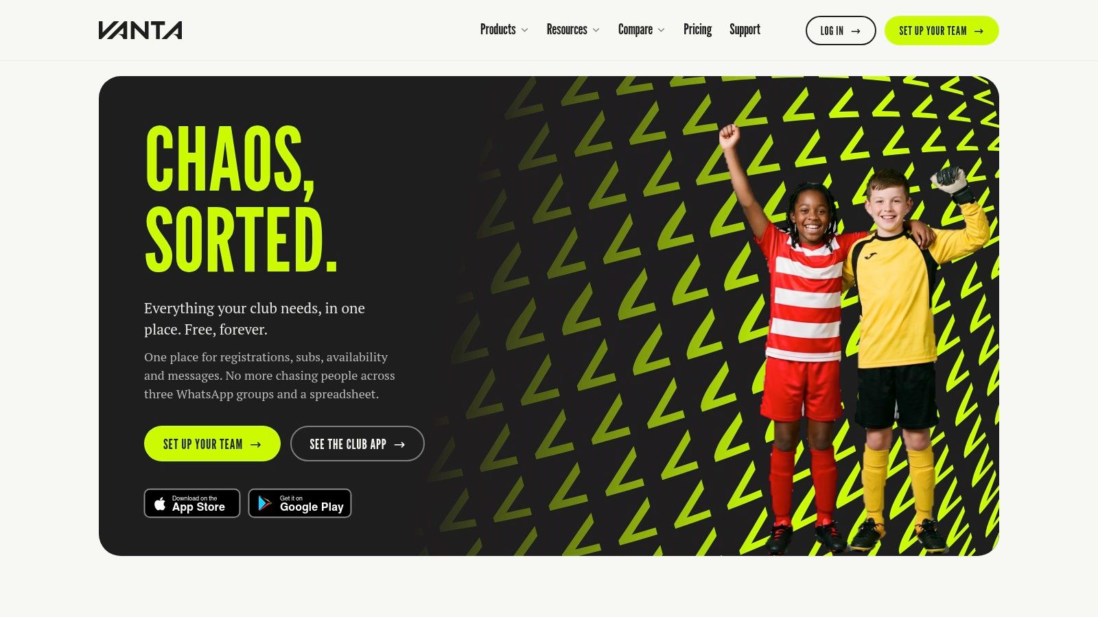 Screenshot from https://www.vantasports.ai