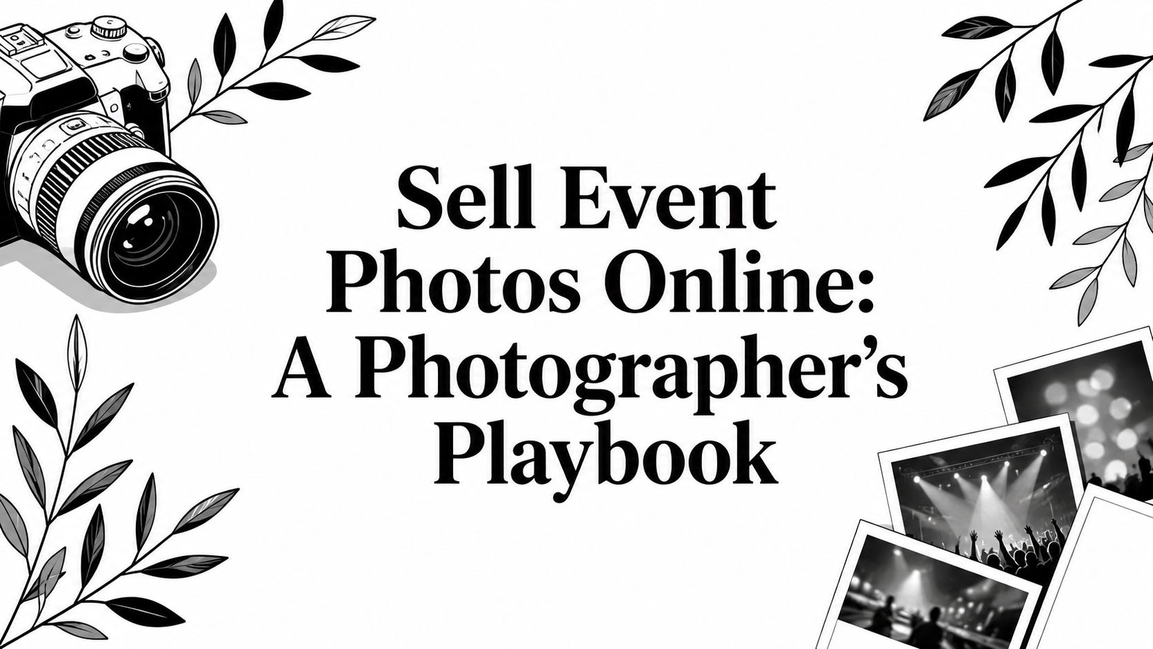 Sell Event Photos Online: A Photographer's Playbook
