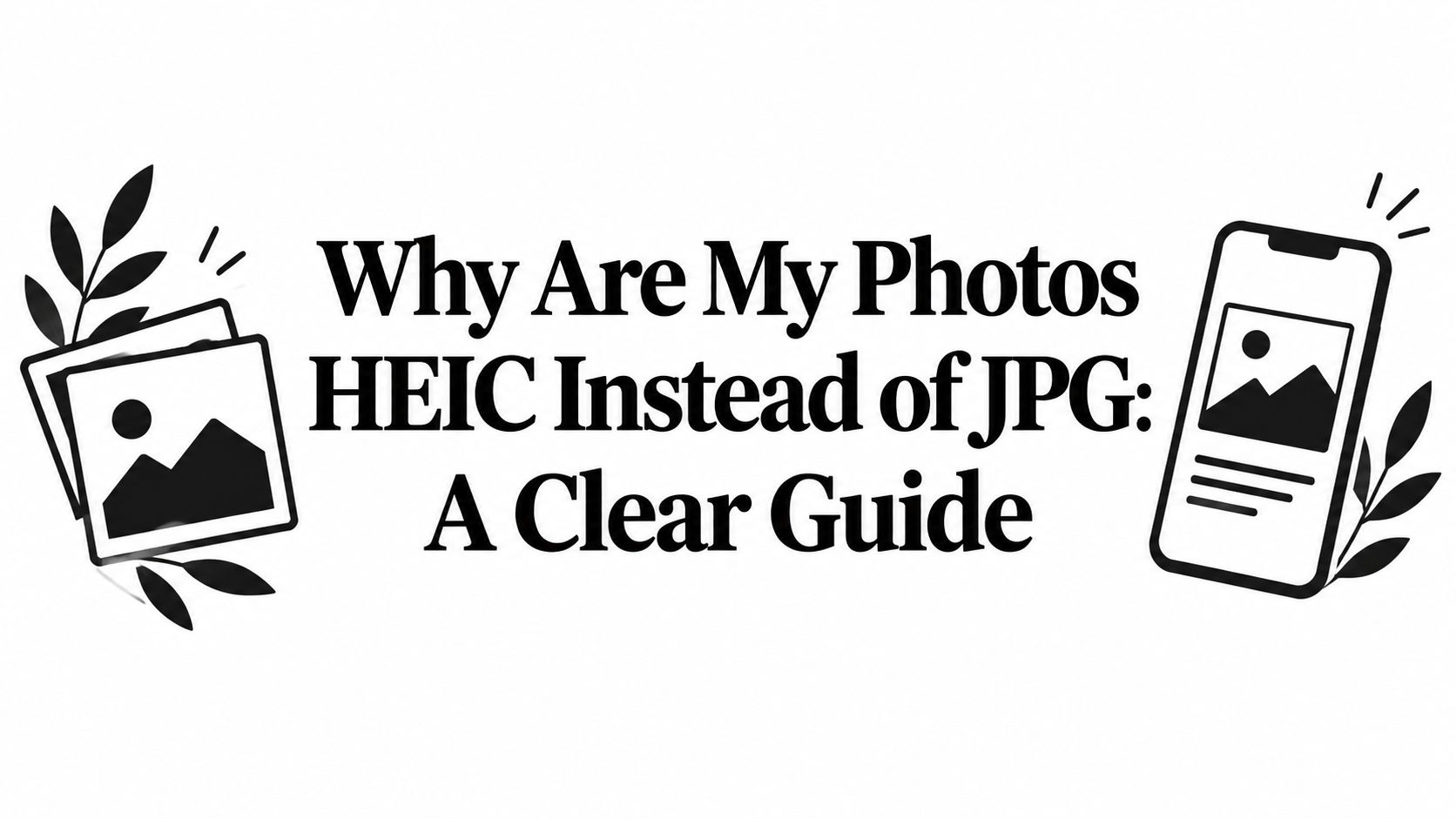 Why Are My Photos HEIC Instead of JPG: A Clear Guide