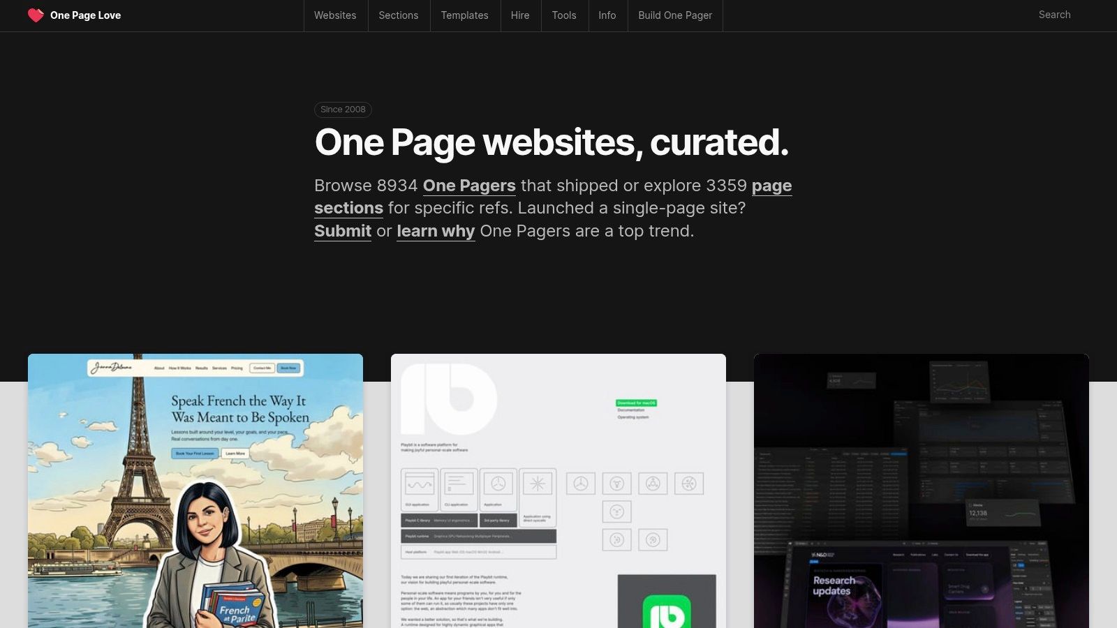 One Page Love