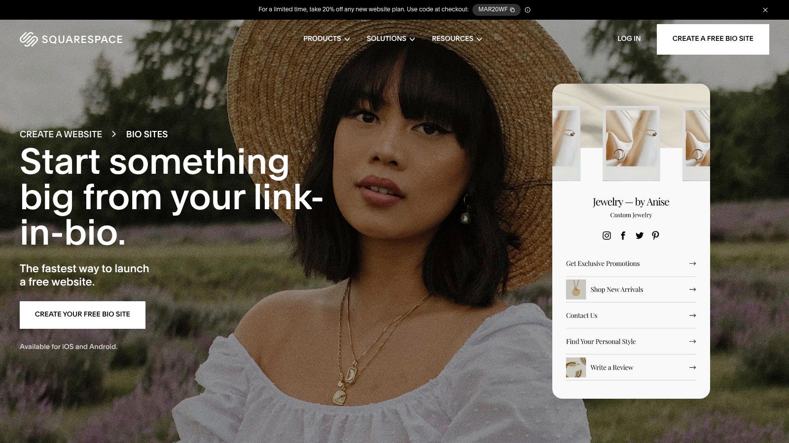 Squarespace Bio Sites (Bio Sites by Squarespace)