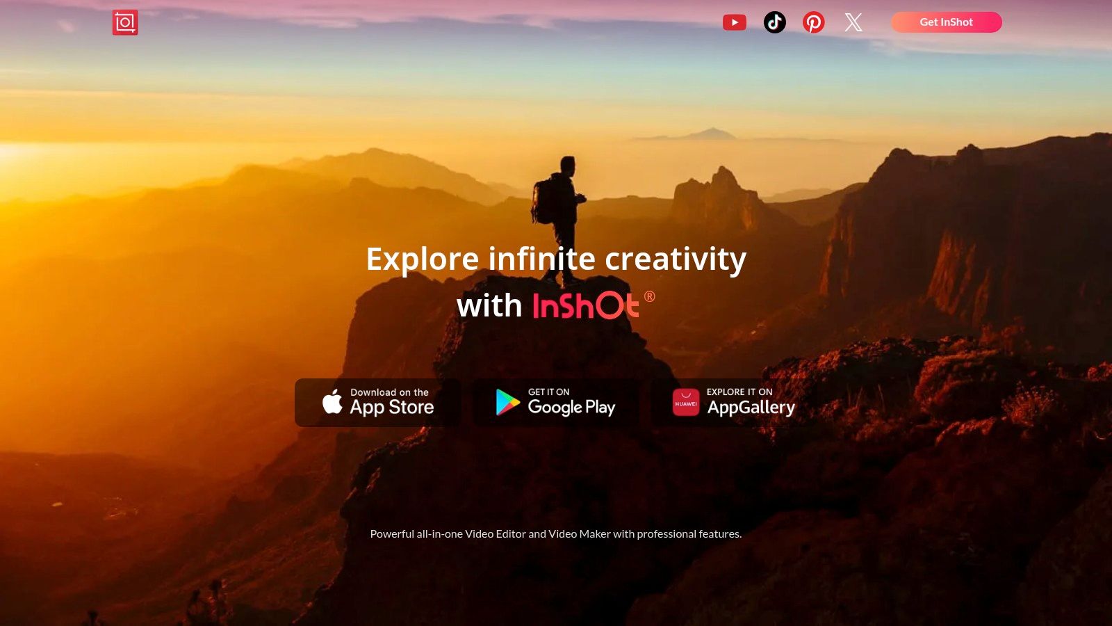 InShot collage being edited on a phone