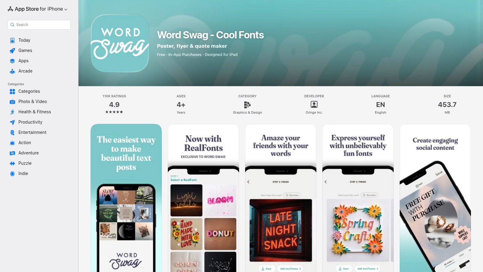 Word Swag (iOS)