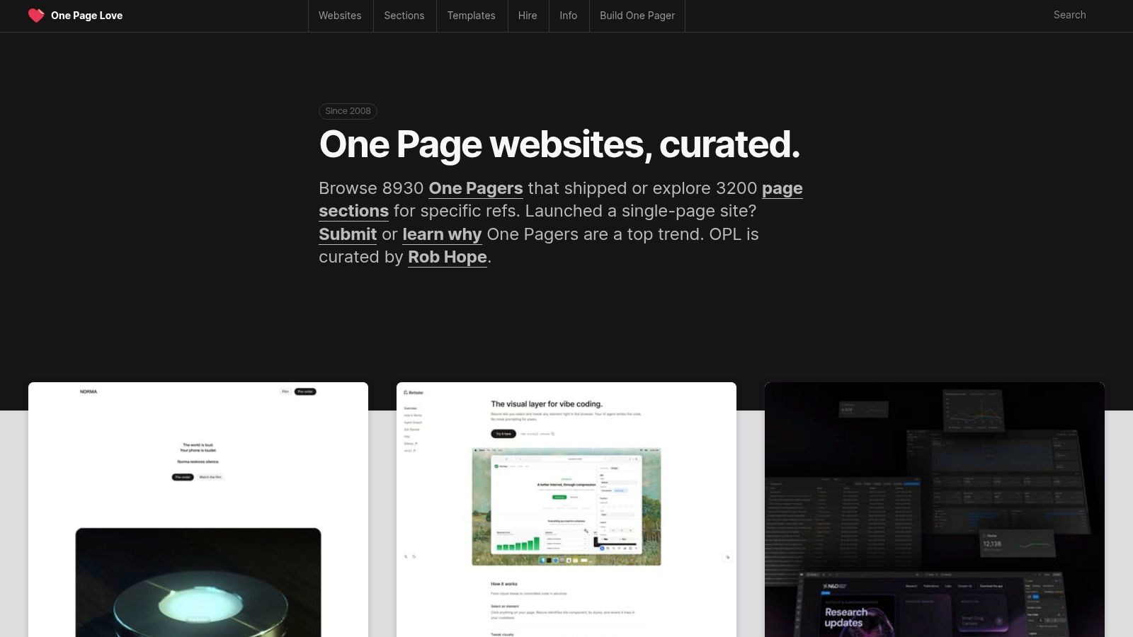One Page Love