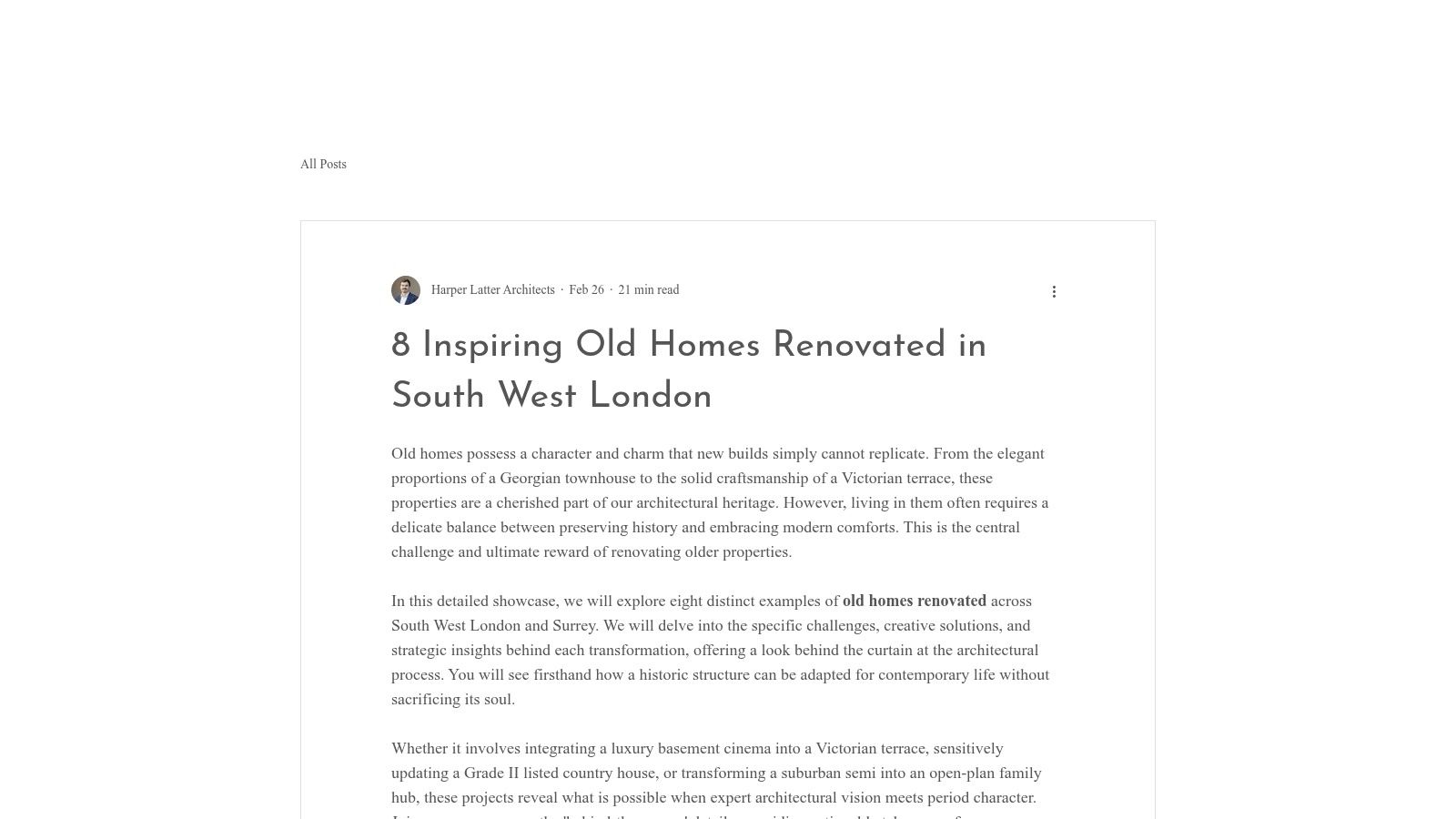 8 Inspiring Old Homes Renovated In South West London