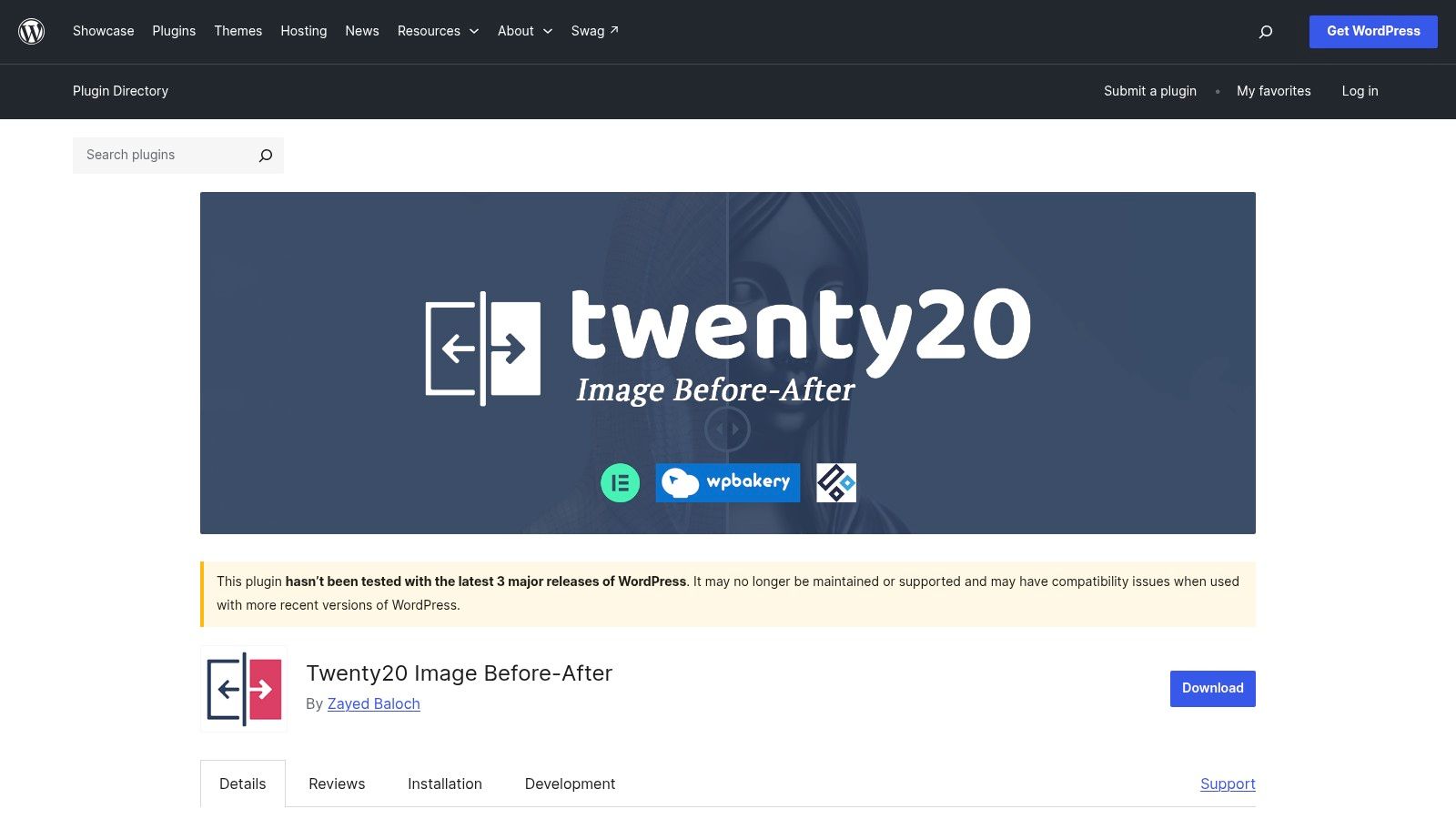 Twenty20 Image Before‑After (WordPress plugin)